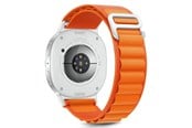 Smartklokke - Tilbehør - Tech-Protect Nylon Stripe Strap for Samsung Galaxy Watch 40 / 44 / 46 mm - Orange - 5906302331277