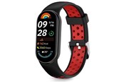 Smartklokke - Tilbehør - Tech-Protect IconBand Air Strap for Xiaomi Smart Band 8 / 9 / 10 / NFC - Black & Red - 5906302331369