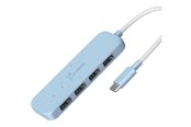 USB-hub - j5create JCH341EC - hub - eco-friendly USB-C - 4 ports USB-hub - USB 3.2 - 4 porter - Blå - JCH341EC-N