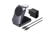 Mobil - Adaptere og ladere - Anker Prime Wireless Charging Station (3-in-1 MagGo AirCool Foldable) - Black - B25N1G11