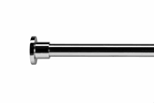 Baderomstilbehør - Croydex Kvalitets rett dusjforhengstang – maks 200 cm - GP89500