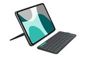 Tastatur - Logitech Flip Folio - keyboard and folio case full size - AZERTY - French - graphite Input Device - Tastatur & Foliosett - Fransk - Grå - 920-013398