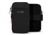 Mobil - Andre tilbehør - Tech-Protect M7 Universal Sport Armband Case - Black & Orange - 5906302331772