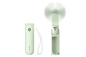 Nødlader - Jisulife Handheld Fan Life8 Plus Portable USB Fan with Power Bank Function 4500mAh and Flashlight - Green Nødlader - Grønn - 4500 mAh - 6975061536734