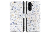 Mobil - Deksel og etui - Tech-Protect Wallet Case for Samsung Galaxy A26 5G / A17 4G / 5G - Daisies with Leaves - 5906302332458