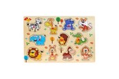 Babyleker - Impulse Toys Wooden puzzle with wild animal motifs - 5030019