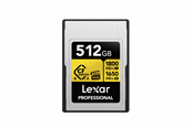 Minnekort - Lexar Professional GOLD CFexpress 4.0 Type A - 512GB - LCAEXG4512G-RNENG