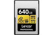 Minnekort - Lexar Professional GOLD CFexpress 4.0 Type A - 640GB - LCAGOLD640G-RNENG