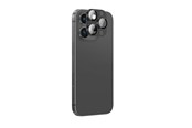 Mobil - Beskyttelsesglass - AmazingThing Aviation-Grade Alloy Tempered Glass Lens for iPhone 16 Pro / 16 Pro Max Camera Lens - Black - IP16CAMPBKGLA