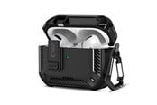 Mobil - Deksel og etui - Tech-Protect Carbonox MagSafe Case for AirPods Pro - Black - 5906302333172