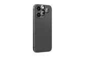 Mobil - Beskyttelsesglass - AmazingThing AR Aluminum 3 Lens Glass with Camera Lens Frame for iPhone 16 Pro / 16 Pro Max - Black - IP16CAM3BKGLA
