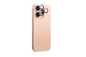 Mobil - Beskyttelsesglass - AmazingThing AR Aluminum 3 Lens Glass with Camera Lens Frame for iPhone 16 Pro / 16 Pro Max - Rose Gold - IP16CAM3RGLA