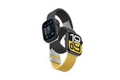 Smartklokke - Tilbehør - AmazingThing Set of 2 Blend Band for Apple Watch 45/46/49mm - Yellow-Black/Black - TW49BY