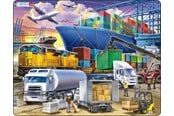 Puslespill - Larsen Puzzles Puzzle Transport - 37 pieces Maxi (36.5x28.5 cm) Gulv - US44
