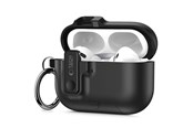 Mobil - Deksel og etui - Tech-Protect Slim Hook Case for AirPods Pro 3 - Black - 5906302333288