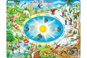 Puslespill - Larsen Puzzles Puzzle The Four Seasons - 44 pieces Maxi (36.5x28.5 cm) Gulv - SS3
