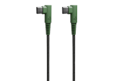 USB - Hune Hiedra Braided 90° USB Cable Type C to Type C 1.2m - Forest Green - AT-ACC-CA-363