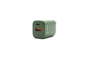 Mobil - Adaptere og ladere - Hune Hurón D20 Dual USB-C & USB-A 20W Charger - Forest Green - AT-ACC-WA-133