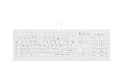 Tastatur - Cherry Contour Active Key MedicalKey ClassicClean AK-C8100 - keyboard - medical hygienic design full size - AZERTY - French - white Input Device - Tastatur - Fransk - Hvit - AK-C8100F-U1-W/FR