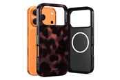 Mobil - Deksel og etui - Tech-Protect Lamano MagSafe Case for iPhone 17 Pro - Black & Red - 5906302333363