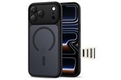 Mobil - Deksel og etui - Tech-Protect Magpeak Magsafe CC Case for iPhone 17 Pro - Matte Black - 5906302333554