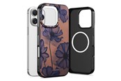 Mobil - Deksel og etui - Tech-Protect Lamano MagSafe Case for iPhone 16 Pro Max - Brown and Purple - 5906302333677