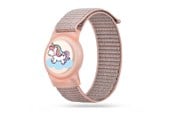 Smartklokke - Tilbehør - Tech-Protect Nylon Strap for Apple AirTag 1/2 - Pink - 5906302333714