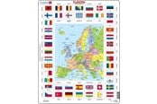 Puslespill - Larsen Puzzles Puzzle Map/flag - Europe - 70 pieces Maxi (36.5x28.5 cm) Gulv - KL1