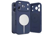 Mobil - Deksel og etui - Tech-Protect Silicone MagSafe Case for iPhone 17 Pro - Navy Blue - 5906302333851
