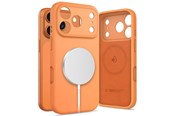 Mobil - Deksel og etui - Tech-Protect Silicone MagSafe Case for iPhone 17 Pro - Orange - 5906302333868