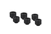 DIY Vannkjøling - Thermal Grizzly DeltaMate Fitting - ST13 Black (6 - TG-DM-FIT-6017