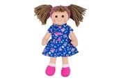 Dukker, Bamser & Utstyr - Bigjigs Fabric Doll Hollie - 28cm - BJD057