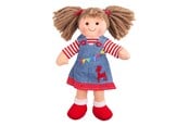 Dukker, Bamser & Utstyr - Bigjigs Fabric Doll Hattie - 28cm - BJD058