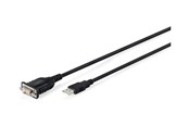 Nettverkskabel - DIGITUS serial console cable - black - Svart - DA-70172