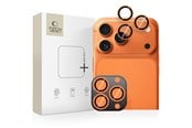 Mobil - Beskyttelsesglass - Tech-Protect Camring Fit+ Camera Cover for iPhone 14 Pro / Max / 15 Pro / Max / 16 Pro / Max / 17 Pro / Max - Orange - 5906302334056