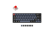 Tastatur - Keychron K6 Pro QMK/VIA Wireless RGB Hot Swap K Pro Red - Gamingtastatur - Uten numpad - Nordisk - Svart - K6P-J1P-BO