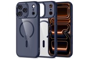 Mobil - Deksel og etui - Tech-Protect MagMat MagSafe Case for iPhone 17 Pro - Clear Navy Blue - 5906302334247