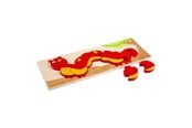 Babyleker - Bigjigs Wooden Number Puzzle Caterpillar - 10 pcs. - BJ745