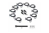 Kabinett tilbehør (kjølepasta mv.) - StarTech.com Startech - security cable lock - 3-in-1 keyed alike/combination security cable lock anti-theft - TAA Compliant - UDUOKA10-LAPTOP-LOCK