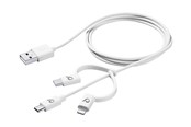 USB - CELLULAR line USB DATA CABLE TRIPLE - USBDATA3IN1MFITYCW