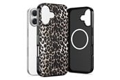 Mobil - Deksel og etui - Tech-Protect Lamano MagSafe Case for iPhone 17 - Black and Brown - 5906302335329