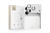 Mobil - Beskyttelsesglass - Tech-Protect Camfull Fit+ Lens Glass for iPhone 17 Pro - Silver - 5906302335527