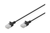 Nettverkskabel - DIGITUS patch cable - black - Svart - DK-1618-030S-BL-10