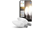 Smarthus - Philips Hue Mignon - E14 lyspærer - White - 2-pakning - 929004295902