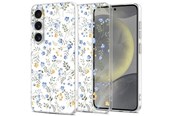 Mobil - Deksel og etui - Tech-Protect FlexAir Case for Samsung Galaxy S25 - Daisies with Leaves - 5906302360444