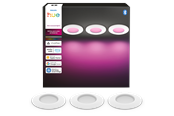 Smarthus - Philips Hue Slim innfelt spotlight 90 mm hvit - 3-pakning - 929004291002