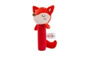 Babyleker - Akuku Soft plush rattle/squeaker Fox - A0643
