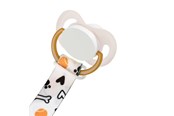 Babyutstyr - Akuku The soother band with clip BONES - A0581