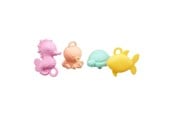 Babyutstyr - Akuku silicone bath toys with a detachable bottom (4pcs) - A0711