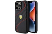 Mobil - Deksel og etui - Ferrari Twist Metal Logo Case for iPhone 15 Pro Max - Black - 3666339171025